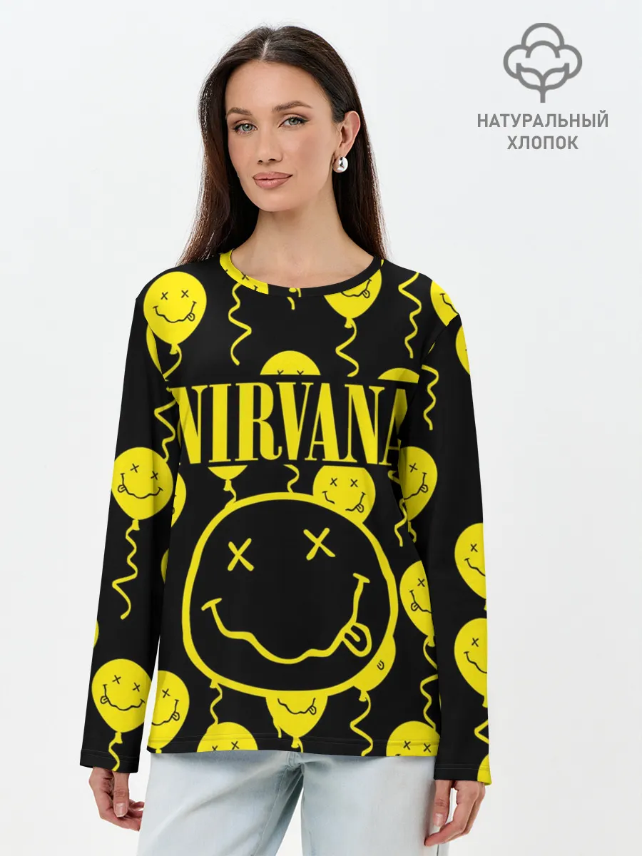 Лонгслив женский. Хлопок / NIRVANA