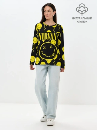 Лонгслив женский. Хлопок / NIRVANA
