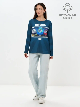 Лонгслив женский. Хлопок / HAPPY AMONG US
