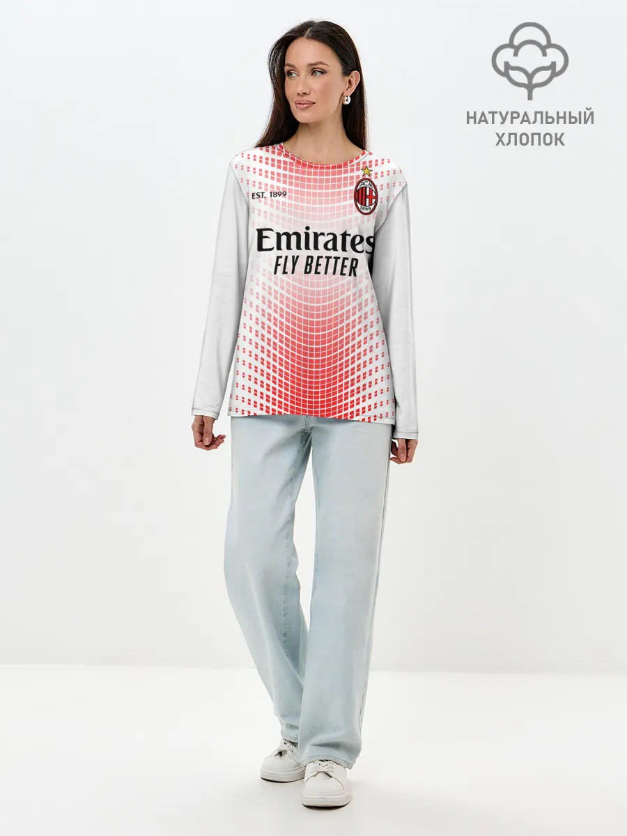 Лонгслив женский. Хлопок / AC MILAN 20/21 - ГОСТЕВАЯ