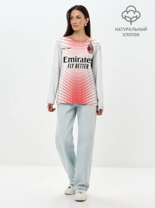Лонгслив женский. Хлопок / AC MILAN 20/21 - ГОСТЕВАЯ