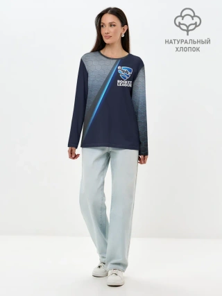 Лонгслив женский. Хлопок / ROCKET LEAGUE.