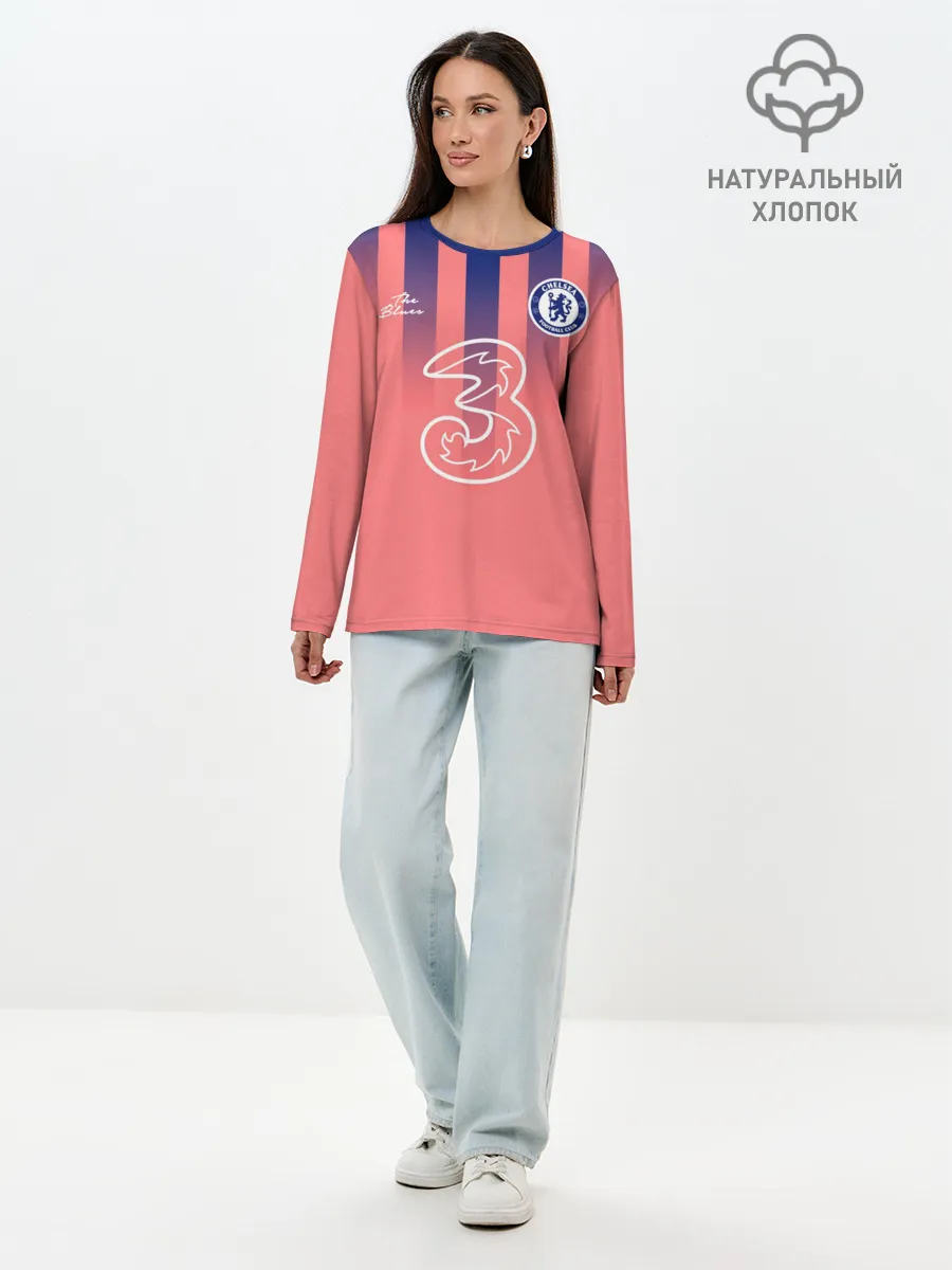 Лонгслив женский. Хлопок / CHELSEA резервная сезон 20/21