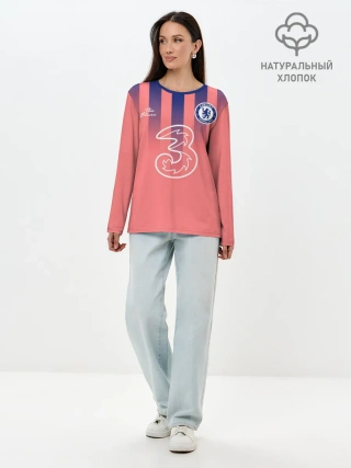 Лонгслив женский. Хлопок / CHELSEA резервная сезон 20/21