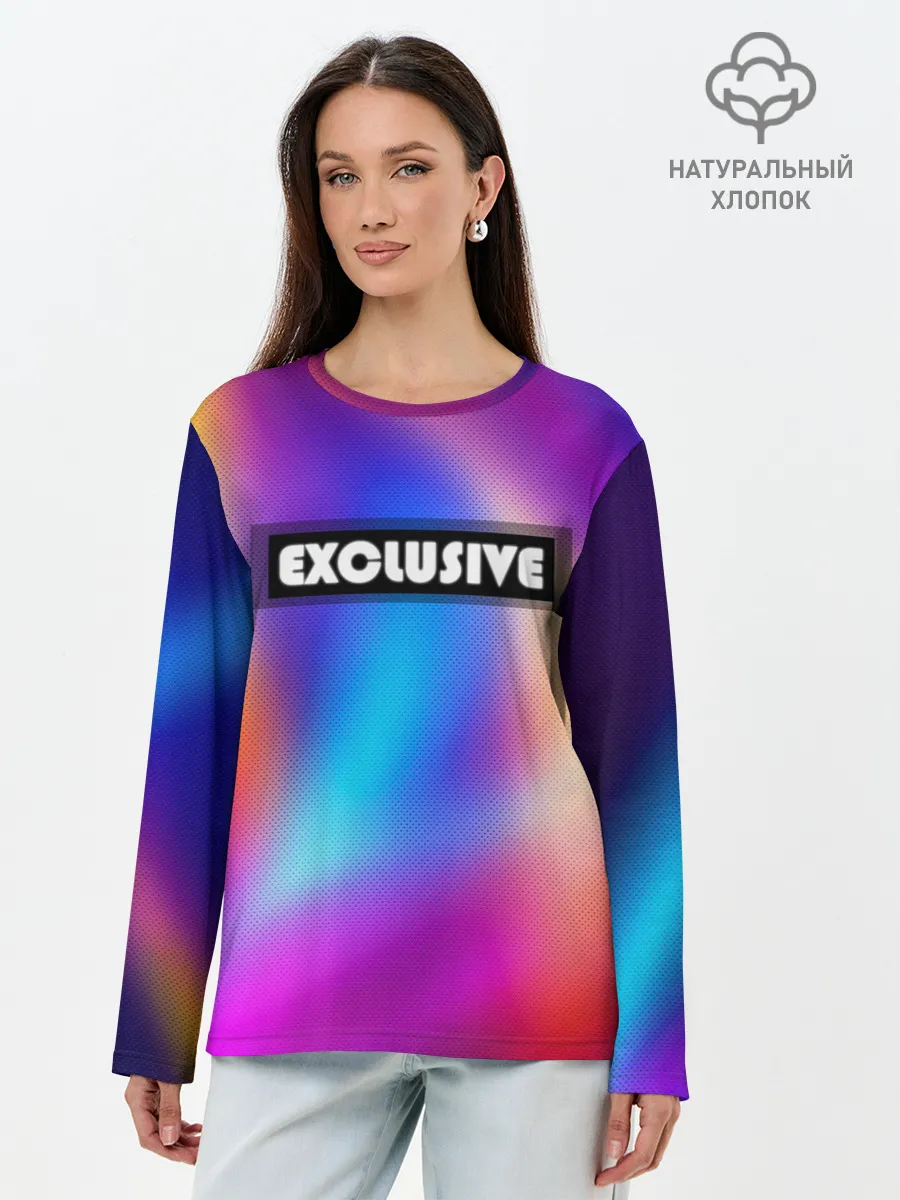 Лонгслив женский. Хлопок / EXCLUSIVE