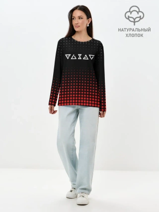 Лонгслив женский. Хлопок / Ведьмак