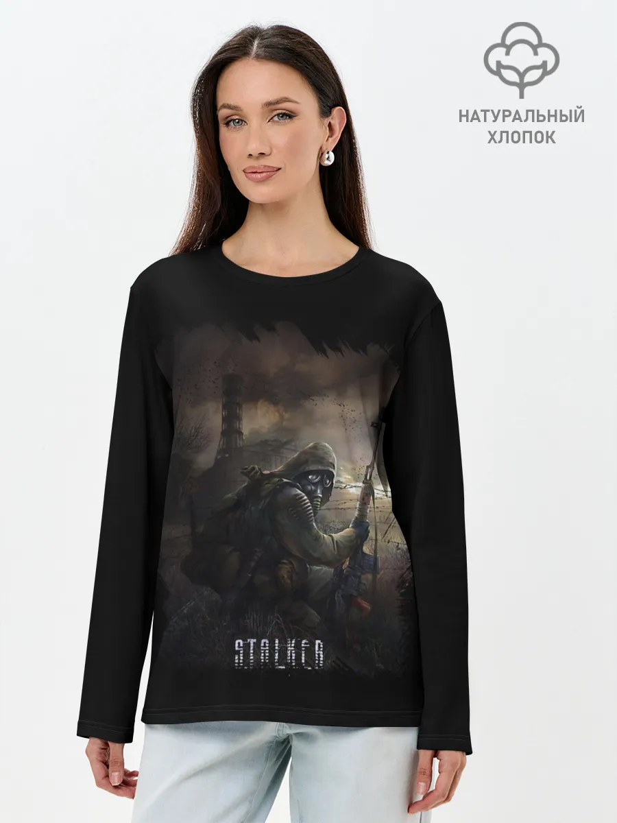 Лонгслив женский. Хлопок / S.T.A.L.K.E.R.
