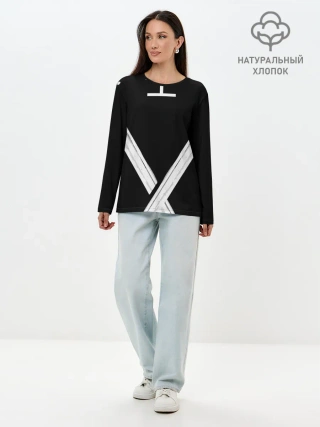 Лонгслив женский. Хлопок / Ronin