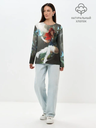 Лонгслив женский. Хлопок / Windranger Dota