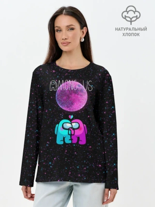 Лонгслив женский. Хлопок / Among Us Love