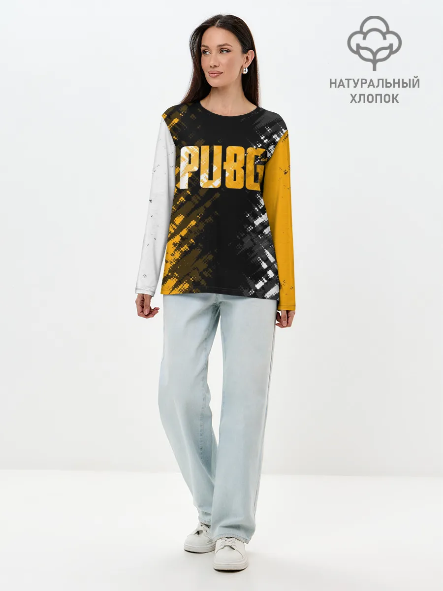 Лонгслив женский. Хлопок / PUBG