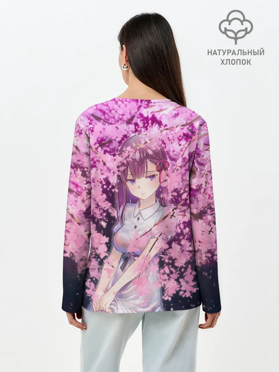Лонгслив женский. Хлопок / SAKURA