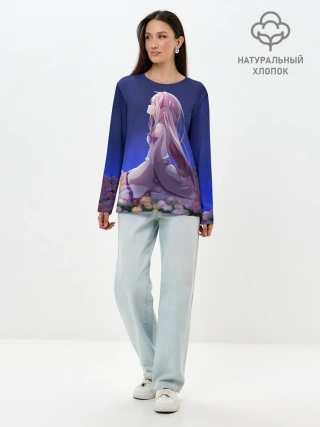 Лонгслив женский. Хлопок / Sweet dreams of Emilia