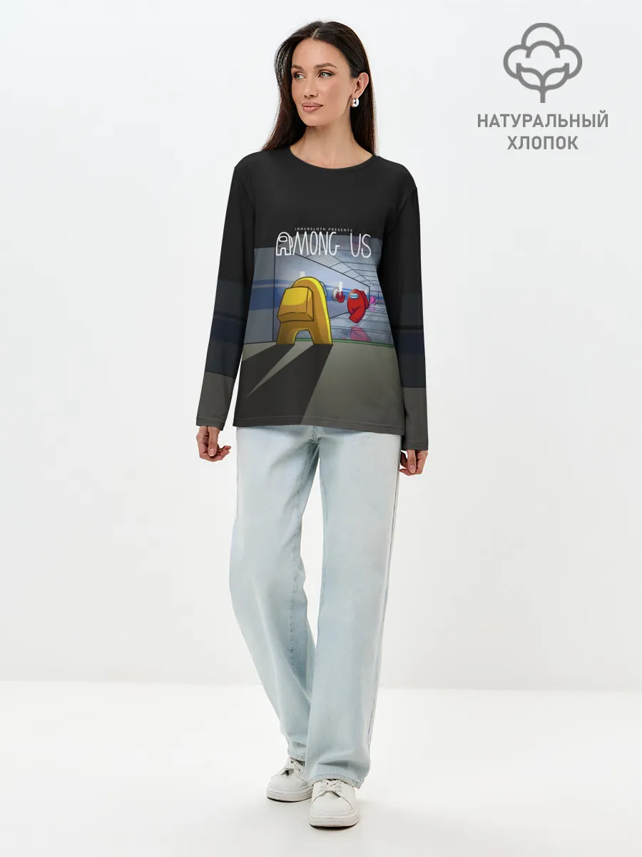Лонгслив женский. Хлопок / Among Us | in the tunnel