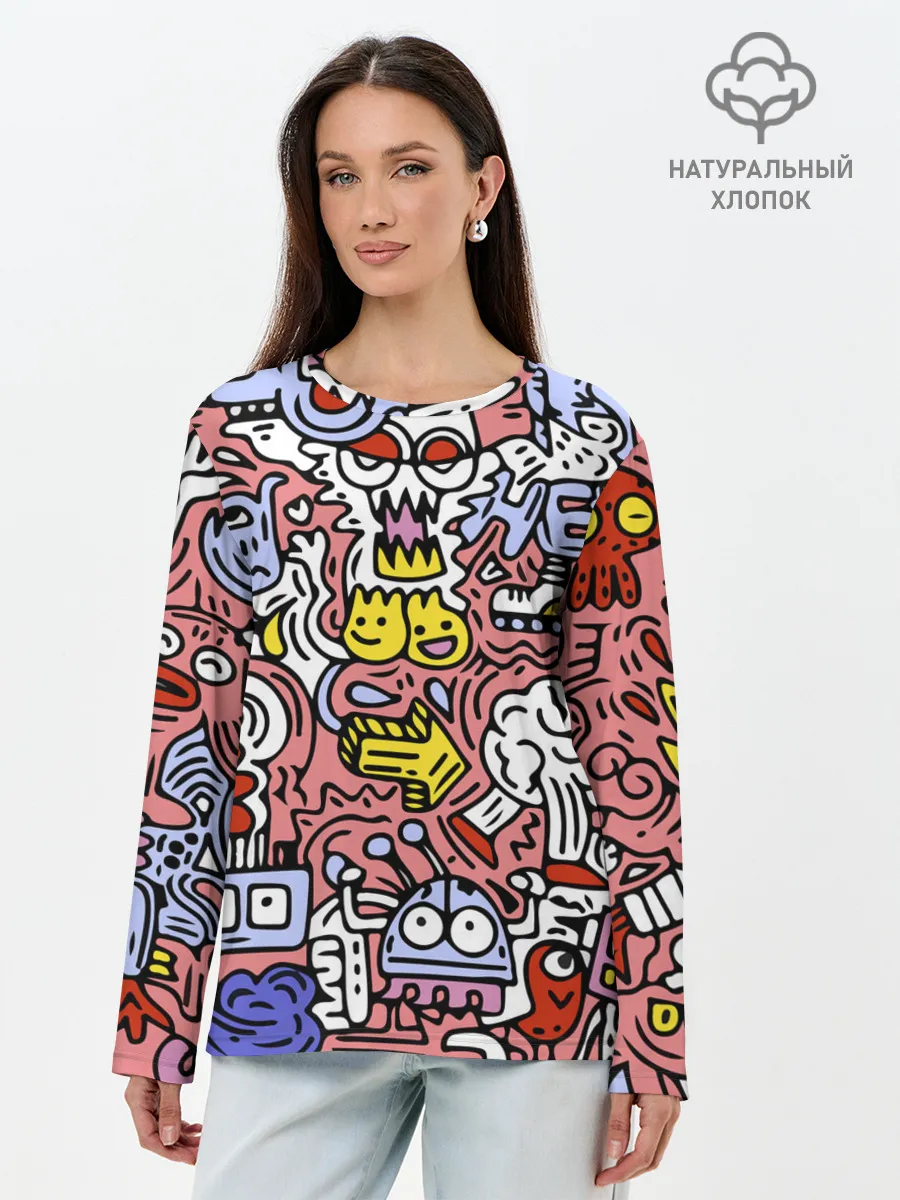 Лонгслив женский. Хлопок / Tosh