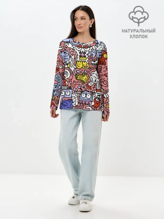 Лонгслив женский. Хлопок / Tosh