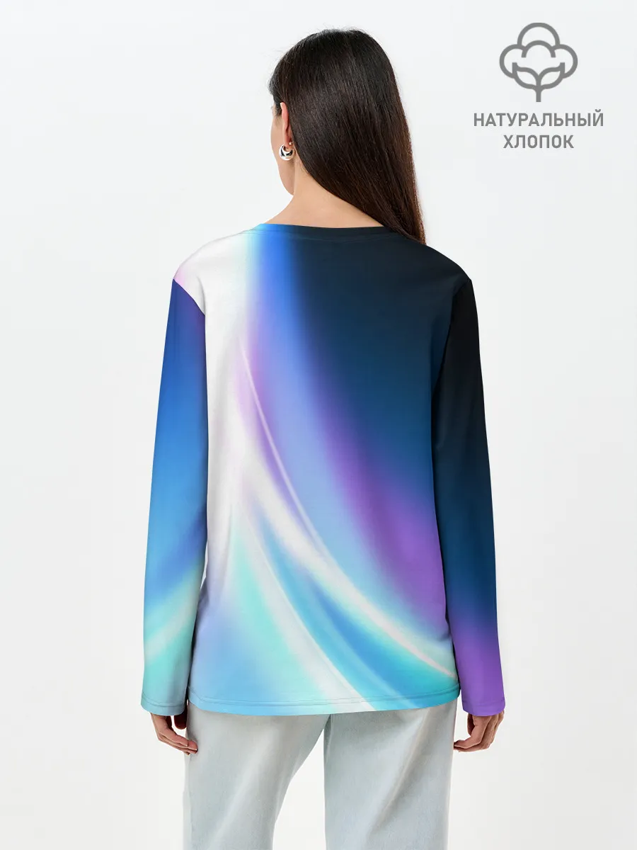 Лонгслив женский. Хлопок / Сияние