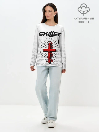 Лонгслив женский. Хлопок / SKILLET