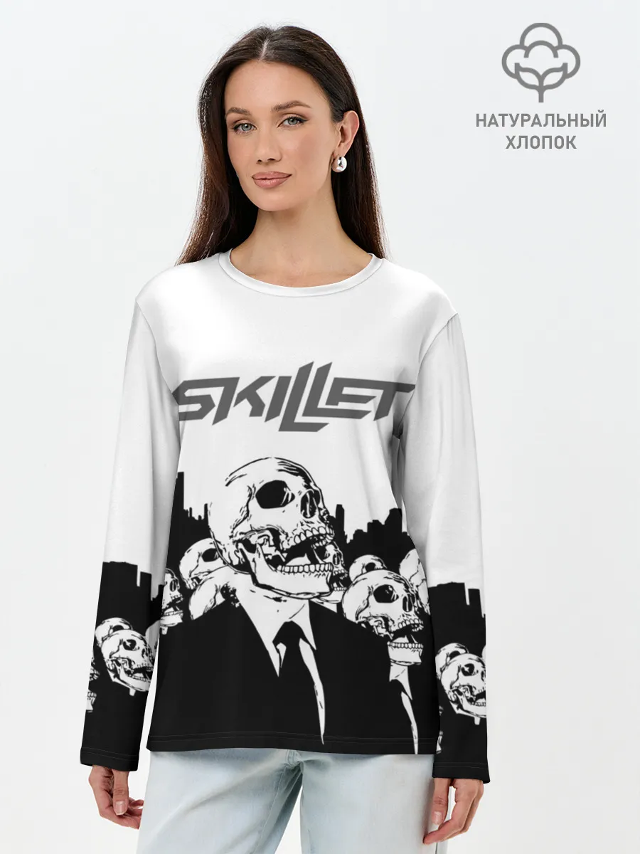 Лонгслив женский. Хлопок / SKILLET