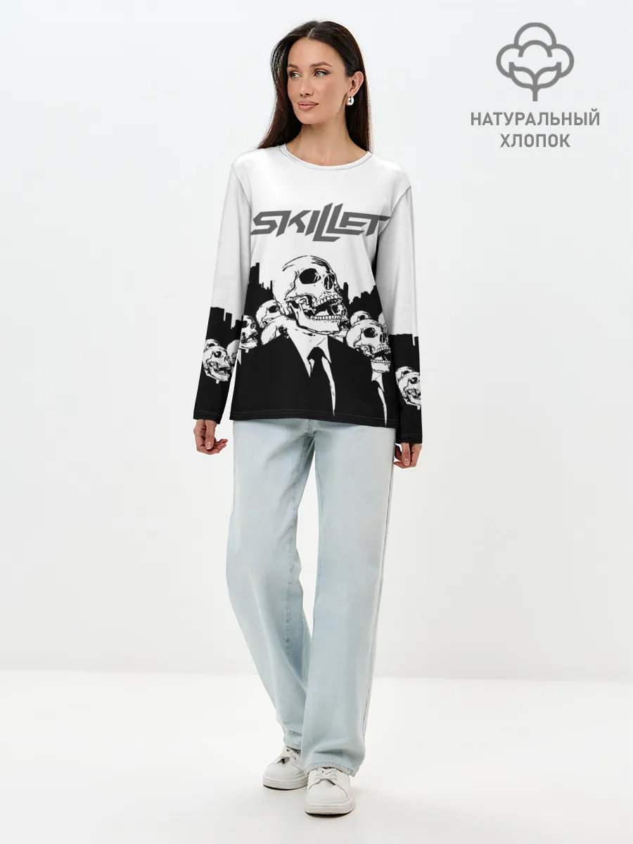Лонгслив женский. Хлопок / SKILLET