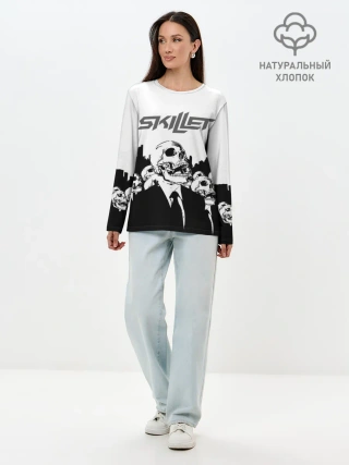 Лонгслив женский. Хлопок / SKILLET