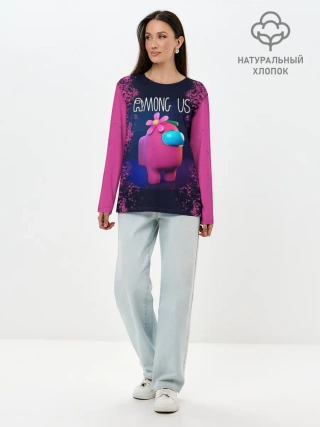 Лонгслив женский. Хлопок / AMONG US