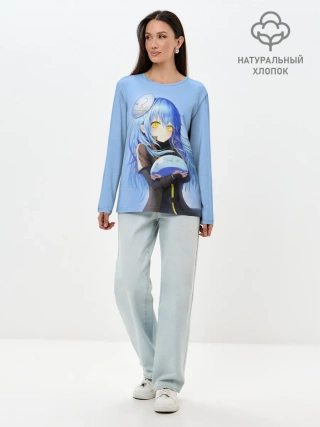 Лонгслив женский. Хлопок / Slime