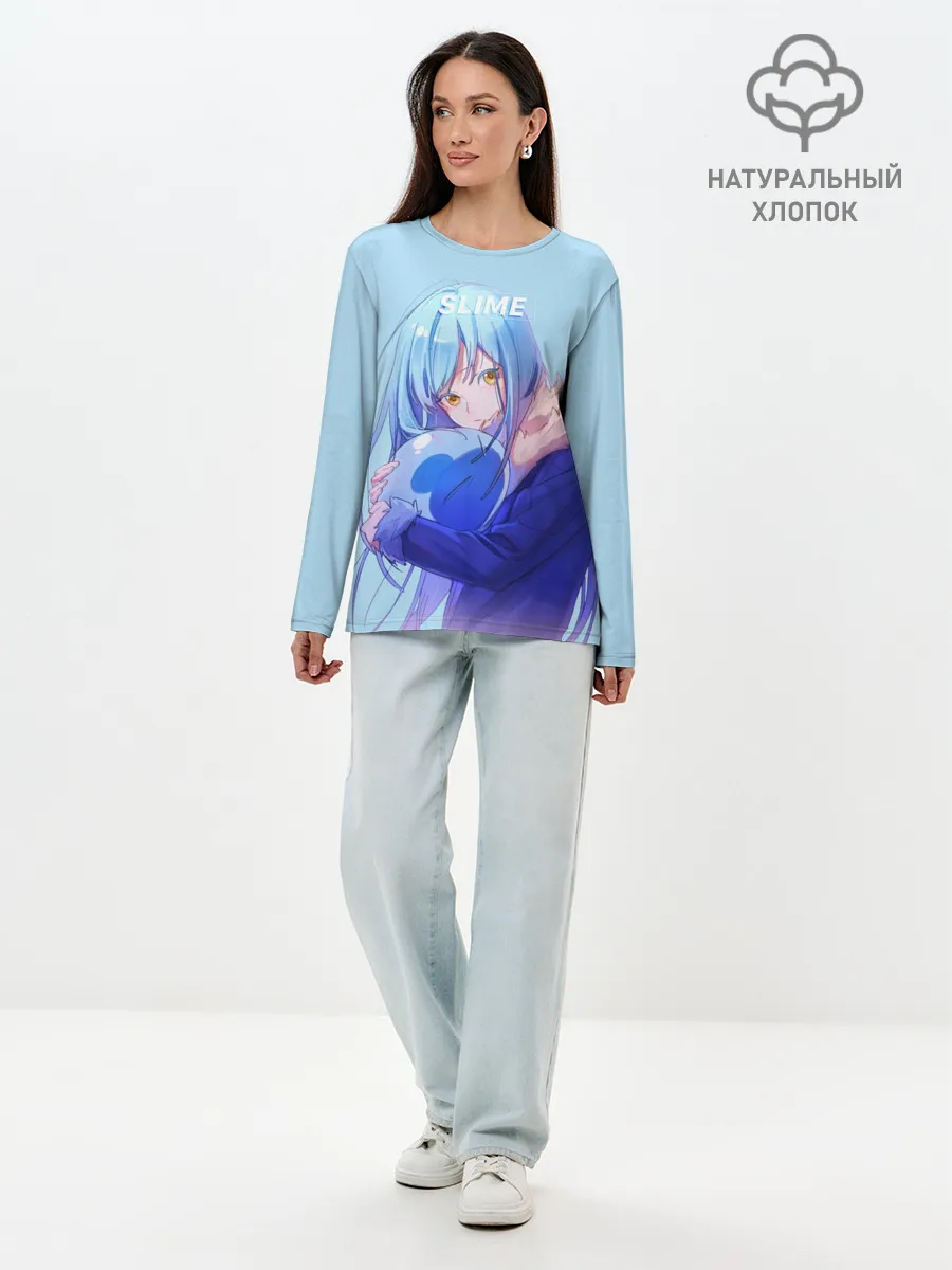 Лонгслив женский. Хлопок / Slime