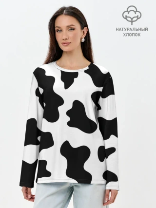 Лонгслив женский. Хлопок / Му-му