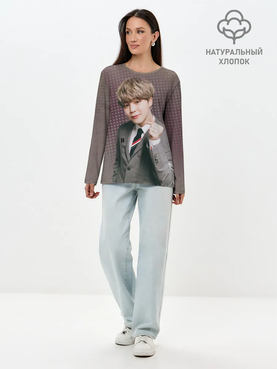 Лонгслив женский. Хлопок / BTS. Jimin