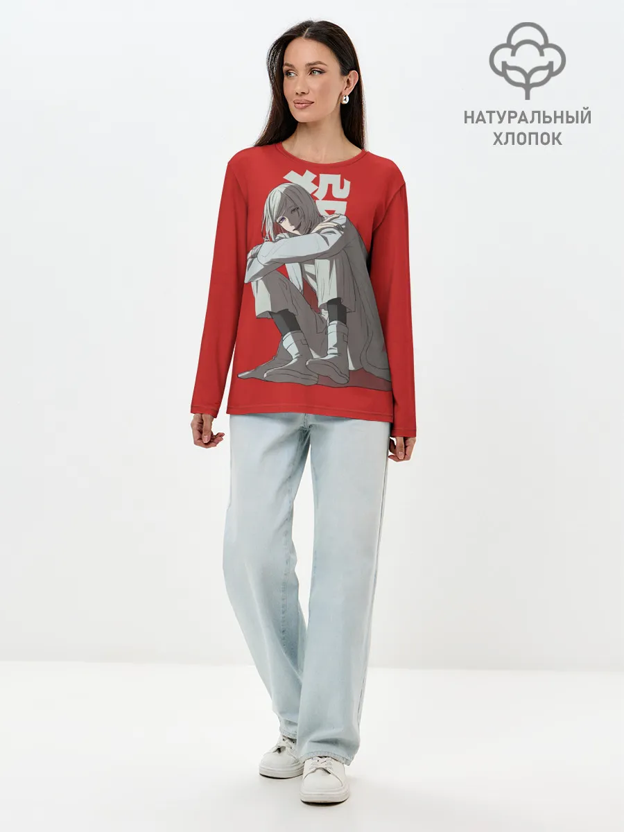 Лонгслив женский. Хлопок / Cutthroat