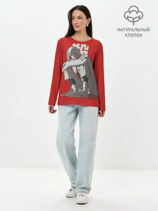 Лонгслив женский. Хлопок / Cutthroat
