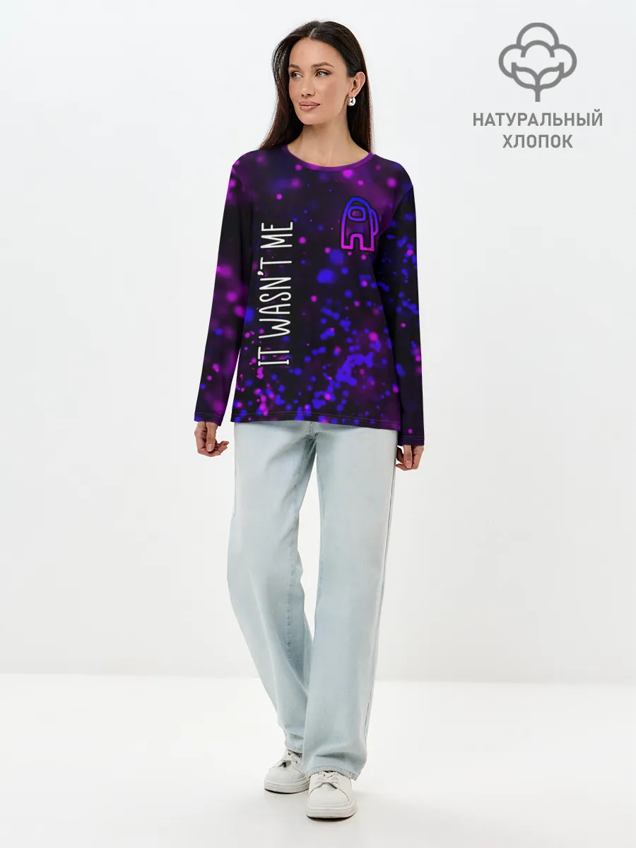 Лонгслив женский. Хлопок / AMONG US / АМОНГ АС