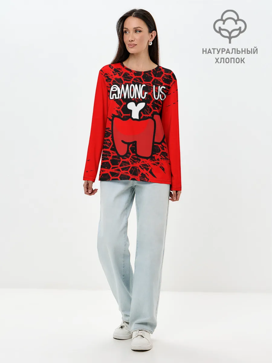 Лонгслив женский. Хлопок / AMONG US