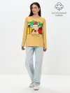 Лонгслив женский. Хлопок / New Year Pikachu