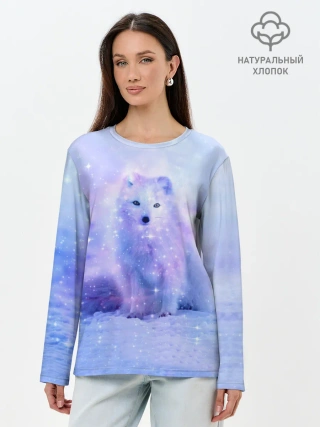 Лонгслив женский. Хлопок / Полярная Лисица