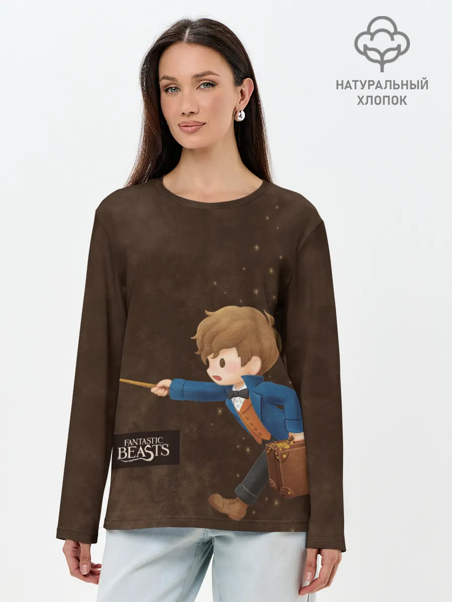 Лонгслив женский. Хлопок / Fantastic Beasts