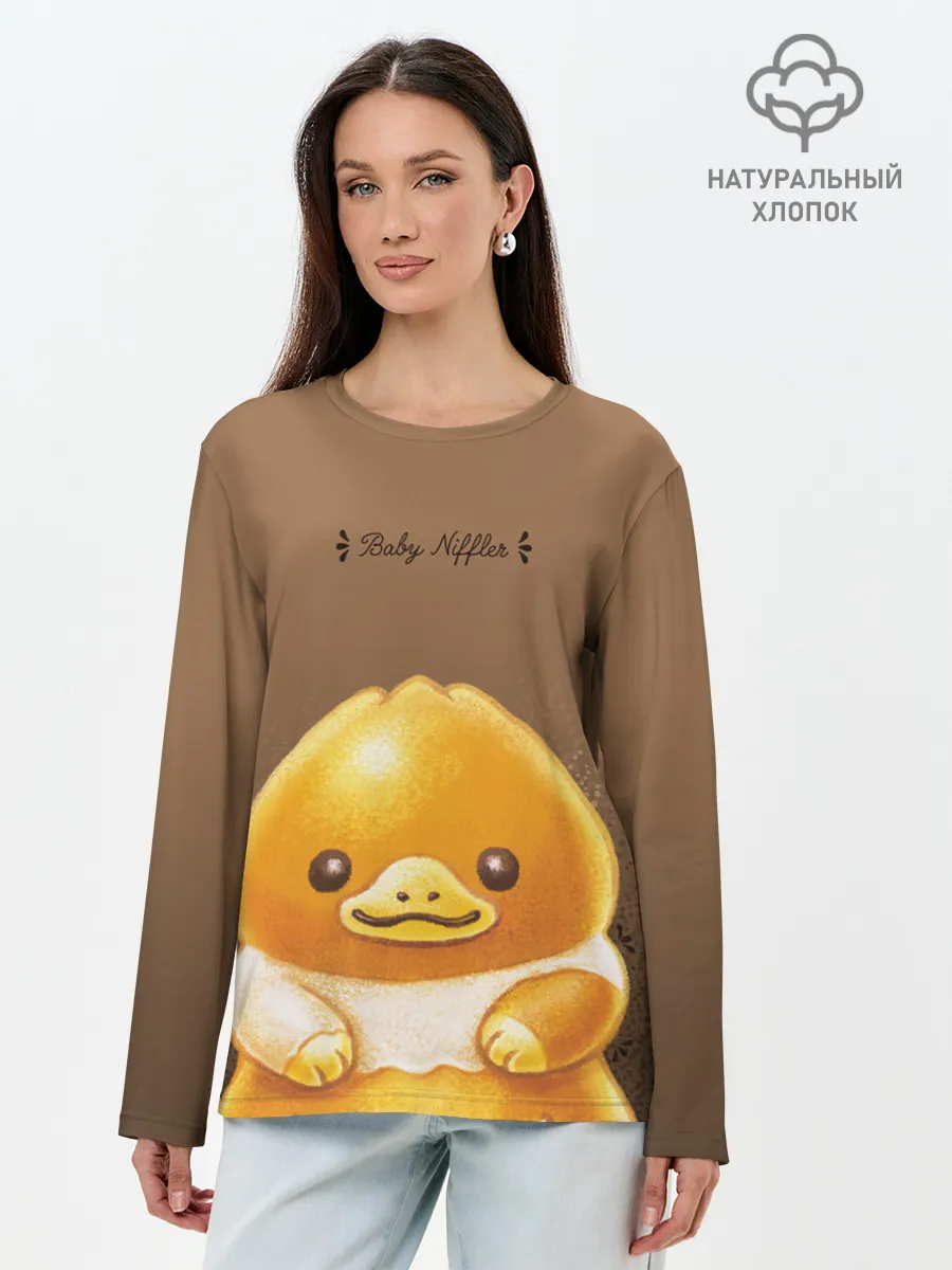 Лонгслив женский. Хлопок / Baby Niffler