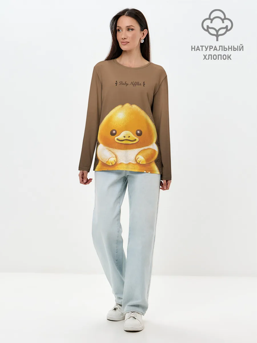 Лонгслив женский. Хлопок / Baby Niffler