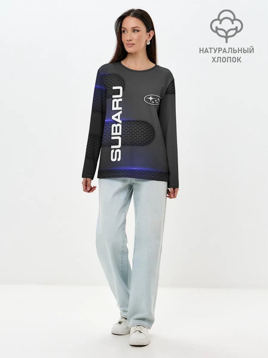 Лонгслив женский. Хлопок / SUBARU