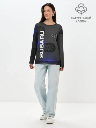 Лонгслив женский. Хлопок / SUBARU