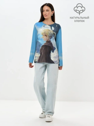 Лонгслив женский. Хлопок / Рахиль