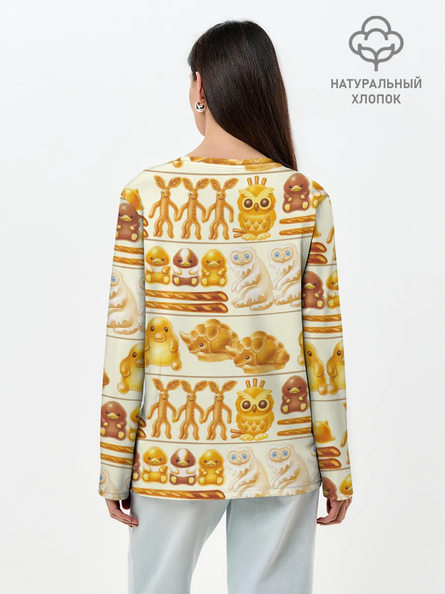 Лонгслив женский. Хлопок / Newton Scamander in Bakery