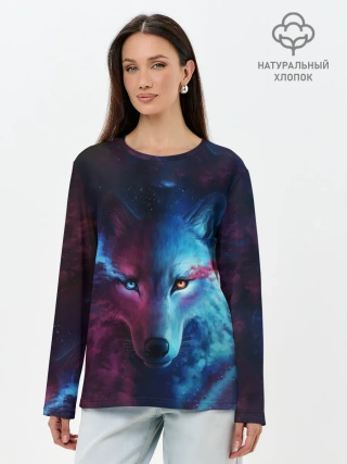 Лонгслив женский. Хлопок / ЗВЕЗДНЫЙ ВОЛК