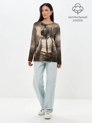 Лонгслив женский. Хлопок / PUBG