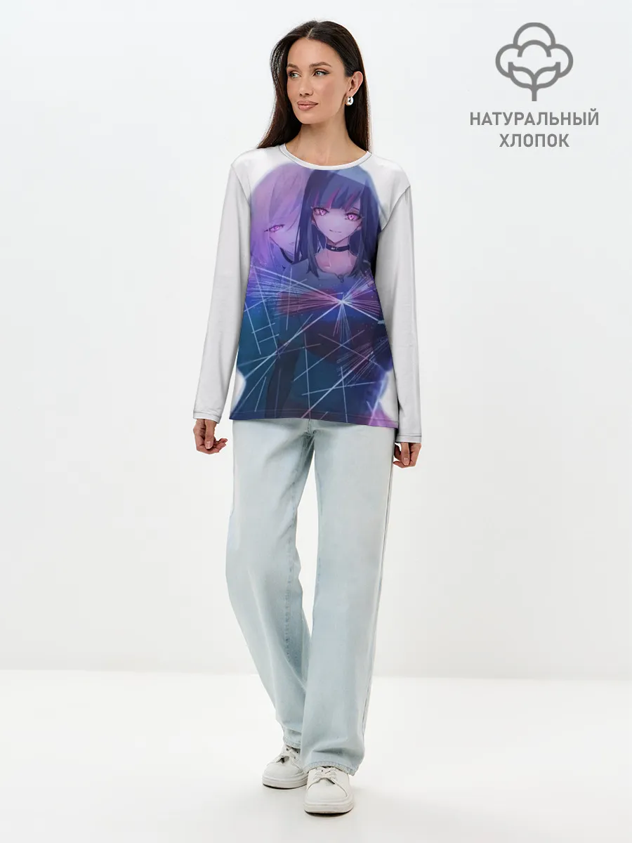 Лонгслив женский. Хлопок / акудама драйв