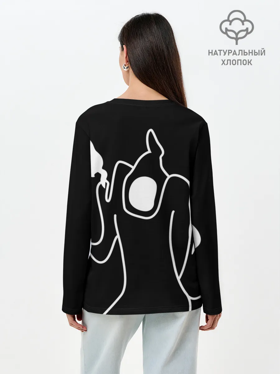 Лонгслив женский. Хлопок / Haunted Family