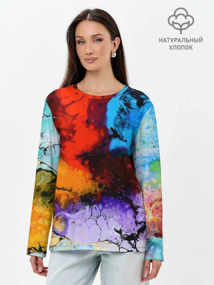 Лонгслив женский. Хлопок / Импрессия 2022 vanguard