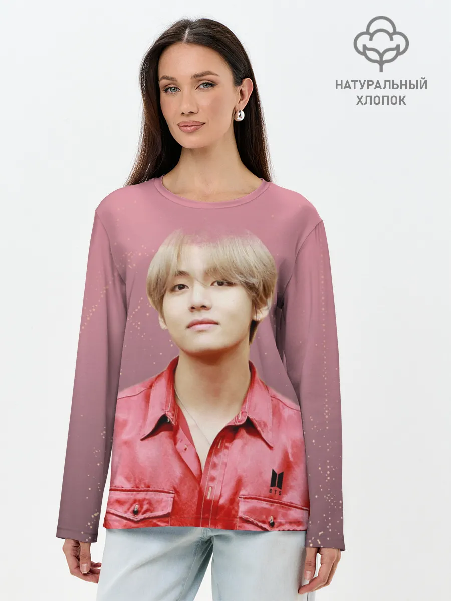 Лонгслив женский. Хлопок / BTS