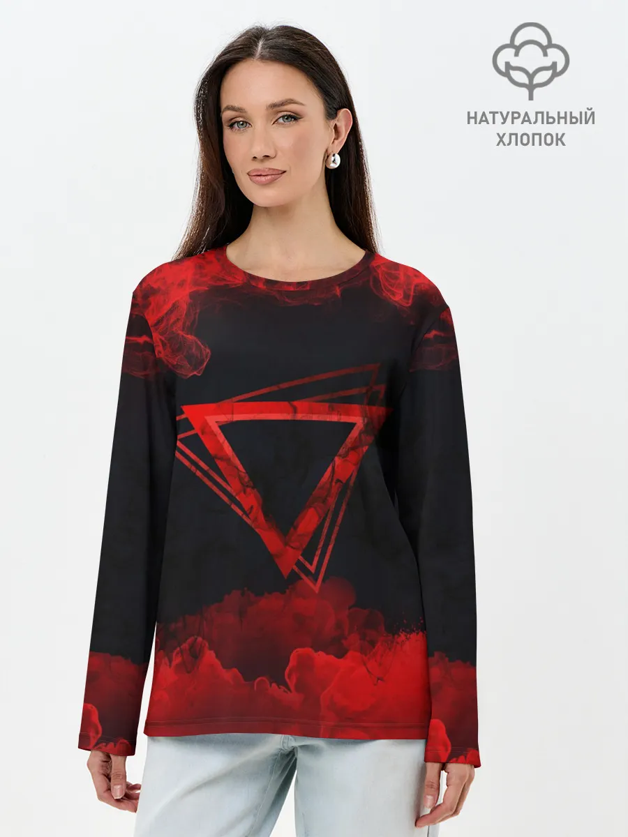 Лонгслив женский. Хлопок / FIRE